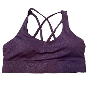 Zyia Purple Sports Bra Sz Large